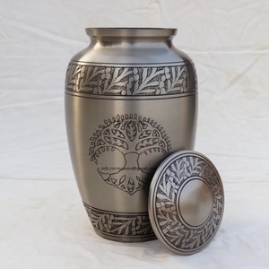 Trending Classic Aluminium Metal Modern Adult Banyan Tree Engraved Cremation Urns for Human Ashes 220 Cubic Inches Capacity - Product Image 4
