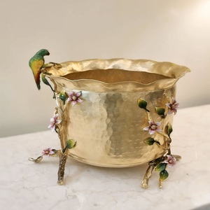 Cuenco de Latón para Regalo de Diwali, Florero Artesanal de Latón para Decoración de Mesa, Ceremonia Religiosa, Festival del Hogar, También para Regalo - Product Image 1