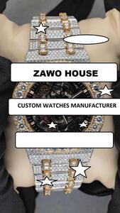 Reloj Mecánico de Acero Inoxidable para Hombre de 41 mm, con Diamantes Moissanite VVS1, Movimiento Automático, Estilo Hip Hop, Hecho a Mano, Deportivo, Correa de 22 mm - Product Image 4