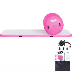 Set di Tappetini Gonfiabili per Ginnastica con Pompa e Rullo, 2 Pezzi, Tappetini per Allenamento Sicuro - Product Image 1