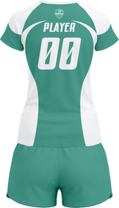 Tenue de volley-ball SpikeStorm Pro AeroSpike Elite, kit de volley-ball ThunderHit Premium, 100 % polyester, impression par sublimation intégrale - Product Image 3