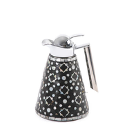 KV NATURAL HOME Thermos Élégant Écologique en Acier Inoxydable Nacre Ramadan Aïd 6-12 Heures Fait Main Durable Prix Usine