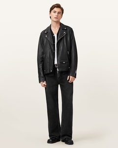 Veste en cuir véritable sur mesure pour homme, vêtements de moto haut de gamme, service d'échantillons OEM ODM disponible - Product Image 2