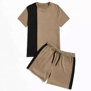 New Arrival Jersey Fabric 2 Pieces T Shirt and Shorts <b>Set</b> Men'S Summer Sports <b>Set</b> Regular Fit Hot Sale Unisex <b>Twin</b> <b>Sets</b> For Men - Product Image 2