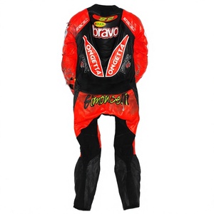ชุดแข่งรถมอเตอร์ไซค์ Marco Simoncelli MotoCP 1 ชิ้น หนังวัว/หนังจิงโจ้ สำหรับขี่มอเตอร์ไซค์/จั๊มสูท/ชุดนักขี่ พร้อมเกราะป้องกันระดับ 2 สำหรับนักขี่มอเตอร์ไซค์ - Product Image 2
