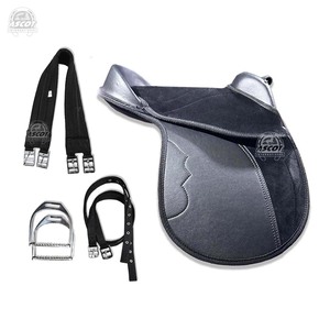 Conjunto de silla de montar sintética de la mejor calidad con cincha de algodón y correa para estribo, silla inglesa de 12 pulgadas, venta al por mayor - Product Image 5