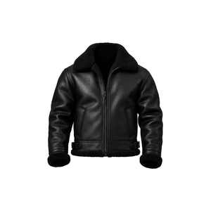 CLOVIX SPORTS Custom Design Leather <b>Fur</b> Jacket Men High Quality Premium Streetwear Jacket Wholesale - Product Image 1