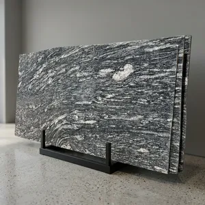 Dalles de granit blanc Kuppam de haute résistance, pierre naturelle, directement de l'usine, pour revêtements extérieurs, comptoirs et sols. - Product Image 3