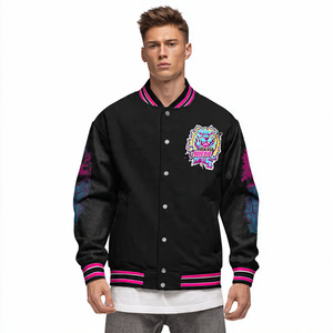 Veste universitaire Letterman pour homme, streetwear, veste universitaire boutonnée, veste universitaire coupe-vent pour homme - Product Image 6