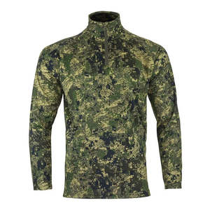 Men's Camouflage Hunting Baselayer Long Sleeve 1/4 Zip Tactical Camo Performance Shirt Breathable Outdoor Hiking Fishing Gear - Product Image 1