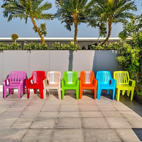 Chaise de jardin moderne en PVC AVRO-Mobilier d'extérieur durable pour hôtel et cuisine
