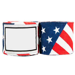 Bandages de protection des mains de qualité supérieure, design patriotique, élastiques, pour MMA, kickboxing et sports, bandages de boxe flexibles. - Product Image 1