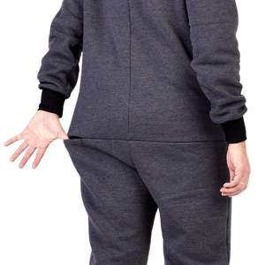 Pijama Enterizo de Forro Polar con Capucha para Hombre, Transpirable, de Manga Larga, con Cierre de Cremallera Personalizado, Tipo Mono, Ropa de Descanso - Product Image 4