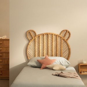 Cabecero de ratán bohemio Handwicker para cama infantil, diseño Teddy, cabecero individual de Vietnam - Product Image 5