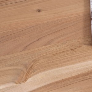 Mesa de centro Vandana Golden Order Black de dos niveles en forma de bote, en madera maciza de acacia - Product Image 6