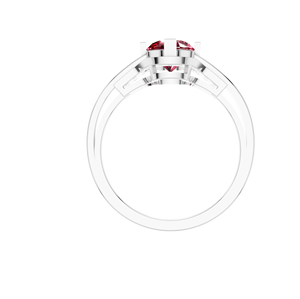 Igi เสน่ห์เหนือกาลเวลาแหวนเงินแท้ได้รับการรับรองจากธรรมชาติทรงรีตัดรัศมีทับทิมคลาสสิกของขวัญปาร์ตี้งานหมั้นงานแต่งงาน - Product Image 4