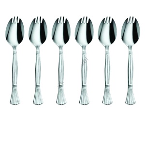 ชุดช้อนส้อมมีด6ชิ้น (แบบ2 in 1) ชุดเครื่องใช้ในสำนักงานชุดช้อนส้อมมีดทันสมัย - Product Image 1