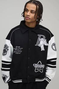 Veste universitaire personnalisée haut de gamme pour homme, brodée, style baseball, respirante, décontractée, streetwear, mode - Product Image 1