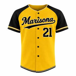 OEM Custom Breathable Baseball Jerseys | Sublimated <b>Button</b>-<b>Up</b> Team Uniforms | <b>Short</b> <b>Sleeve</b> | Custom Player Name & Number - Product Image 5