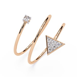 Ensemble de bagues modernes géométriques en diamant de laboratoire, plaqué rhodium, or 10 carats, certifié IGI, bague de fiançailles tendance pour femme avec pierres taillées - Product Image 4