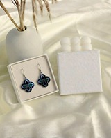 Boucles d'oreilles pendantes en argent sterling 925 avec pierres précieuses brutes, petites, pour femmes, bijoux délicats pour tous les jours