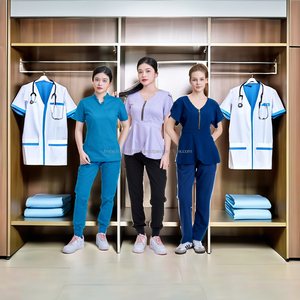 Meilleure vente uniforme d'infirmière design costume d'assistance médicale dentiste/clinique cargo gommages pantalon élégant ensemble FMF usine-Échantillon gratuit - Product Image 1