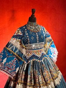 Custom Sizes Logo LOW MOQ Afghani Dress For <b>Wedding</b> Breathable Indian Banarsi Style Afghan Kuchi Party Dresses Floor-Length 2026 - Product Image 2