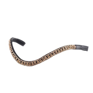 <b>Top</b> Quality Genuine Imported Leather Equestrian Horse Brow Band With Bling <b>Crystals</b> Manufacturer Supplier Saman Exports - Product Image 6
