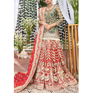 Robe de mariée pakistanaise traditionnelle de haute qualité, vente en gros, nouvelle arrivée, broderie à la main, tenue de mariage, Lehenga Choli 2026 - Product Image 1