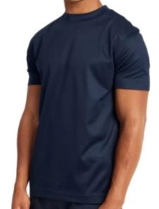 Camiseta Premium de Algodón Mercerizado para Hombre con Logotipo Personalizado, Estampado Digital con Patrón Sólido, Corte Regular, Manga Corta 2026 - Product Image 2