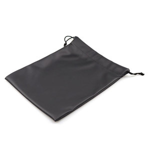 PU Drawstring Bag <b>Black</b> Unisex Sports Storage Pouch - Product Image 4