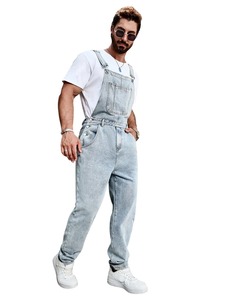 Overoles Casuales de Mezclilla para Hombre, con Tirantes Ajustables, Suaves, Cómodos y Duraderos, para Uso Diario - Product Image 2