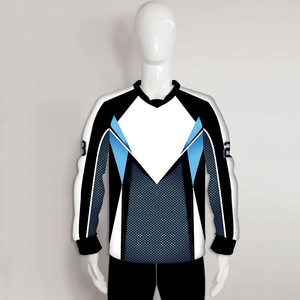 Camiseta de Paintball Personalizada para Hombre, Manga Larga, Cuello en V Sublimado, Absorbe la Humedad, Ajuste Atlético, Uniforme Deportivo para Adultos - Product Image 1