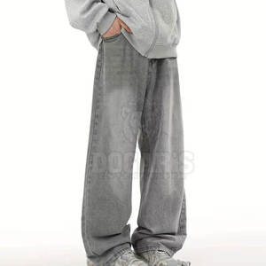 Men's <b>Stretch</b> <b>Denim</b> Jeans Outdoors High Waist Straight Cargo Pant Slim Fit Vintage Lightweight Running Gym - Product Image 2