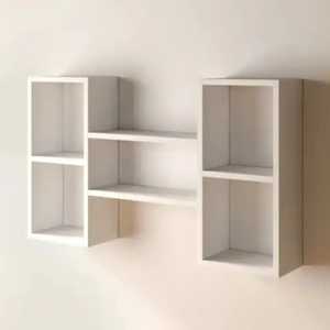 Modern Diamond Geometric Wooden Adjustable Floating <b>Wall</b> <b>Shelf</b> Metal Frame <b>Wall</b> <b>Mounted</b> Flexible Design Plant Storage Ledge - Product Image 4