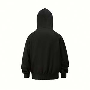 H5528 Novedades Otoño Invierno, Sudaderas con Capucha Gruesas de 500 Gsm, Mezcla de Algodón, con Cierre, Sudaderas Lisas para Hombre y Mujer - Product Image 2