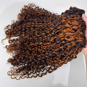 พิกซี่100% ต่อผมมนุษย์แท้เวียดนามสีเปียโนวาดคู่แบบหยาบ - Product Image 1