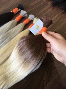 Vente chaude pour les extensions de cheveux humains en vrac de couleur ombrée, prix de gros le plus tendance du plus grand fournisseur vietnamien - Product Image 5