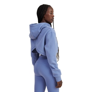 Diseña tu Propio Top Corto con Capucha, Nueva Colección de Moda, Diseño con Cordón Ajustable, Corte Ajustado, Transpirable, Ropa Urbana de Invierno para Mujer - Product Image 6