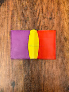 ใหม่ตะวันตกทําด้วยมือหนังรีไซเคิลฝาครอบตู้ ATM Boho ตะวันตก Unisex ที่ยั่งยืนหลายหนังคลาสสิกผู้ถือบัตรกรณี - Product Image 5