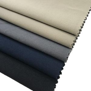 Tela de Algodón Elástica de Alta Calidad, 245 GSM, Acabado Tipo Peached, para Pantalones, Vestidos, Camisas, Bolsos, Técnica de Tejido - Product Image 1