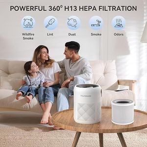 Purificatori d'Aria Portatili Silenziosi di Piccole Dimensioni con Filtro HEPA H13 di Ricambio per Camera da Letto, Animali Domestici, Ufficio, Depuratore d'Aria per una Qualità dell'Aria Ottimale - Product Image 3