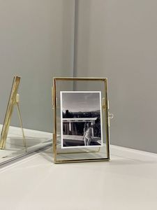 MATR BOOMIE Metal Photo <b>Frame</b> Rectangle <b>5x7</b> Inch Embossed Design Handcrafted in India Horizontal Display - Product Image 3