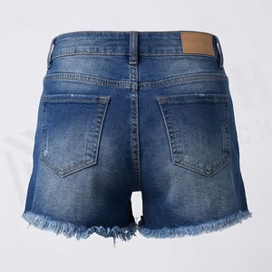 Shorts en jean taille basse personnalisés confortables pour femmes, style décontracté et tendance pour l'été - Product Image 2