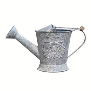 Arrosoir de jardin en acier galvanisé avec bec long, idéal pour l'arrosage précis des petites plantes - Product Image 3