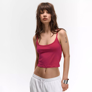 Débardeur sans manches pour femme, style Y2K vintage délavé à l'acide, crop top personnalisé avec logo, respirant, coupe ajustée, pour filles - Product Image 2