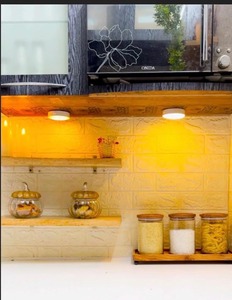 Clear Jar wood jar with tray clear Tea <b>Container</b> <b>Food</b> Storage <b>Glass</b> Jar Best Quality Product for Beans Rice Sugar kitchen usage - Product Image 2