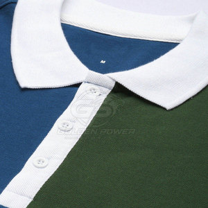 เสื้อโปโลผู้ชายโกลเด้น พาวเวอร์ สปอร์ตส์ คอสตั้นสีตัดต่อ ระบายอากาศได้ดี ผลิตจากผ้าฝ้าย 100% แขนสั้น สวมใส่สบาย - Product Image 6