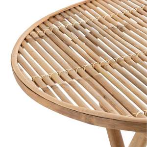 Natural Bamboo <b>Folding</b> <b>Table</b> Mini <b>Round</b> Coffee <b>Table</b> Light Weight Portable Outdoor Garden Camping Picnic Low Wooden <b>Table</b> - Product Image 2