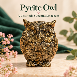 Figurine d'hibou en cristal naturel poli, sculpture en pierre, ornement animalier, Chine, pour décoration de maison ou cadeau - Product Image 5